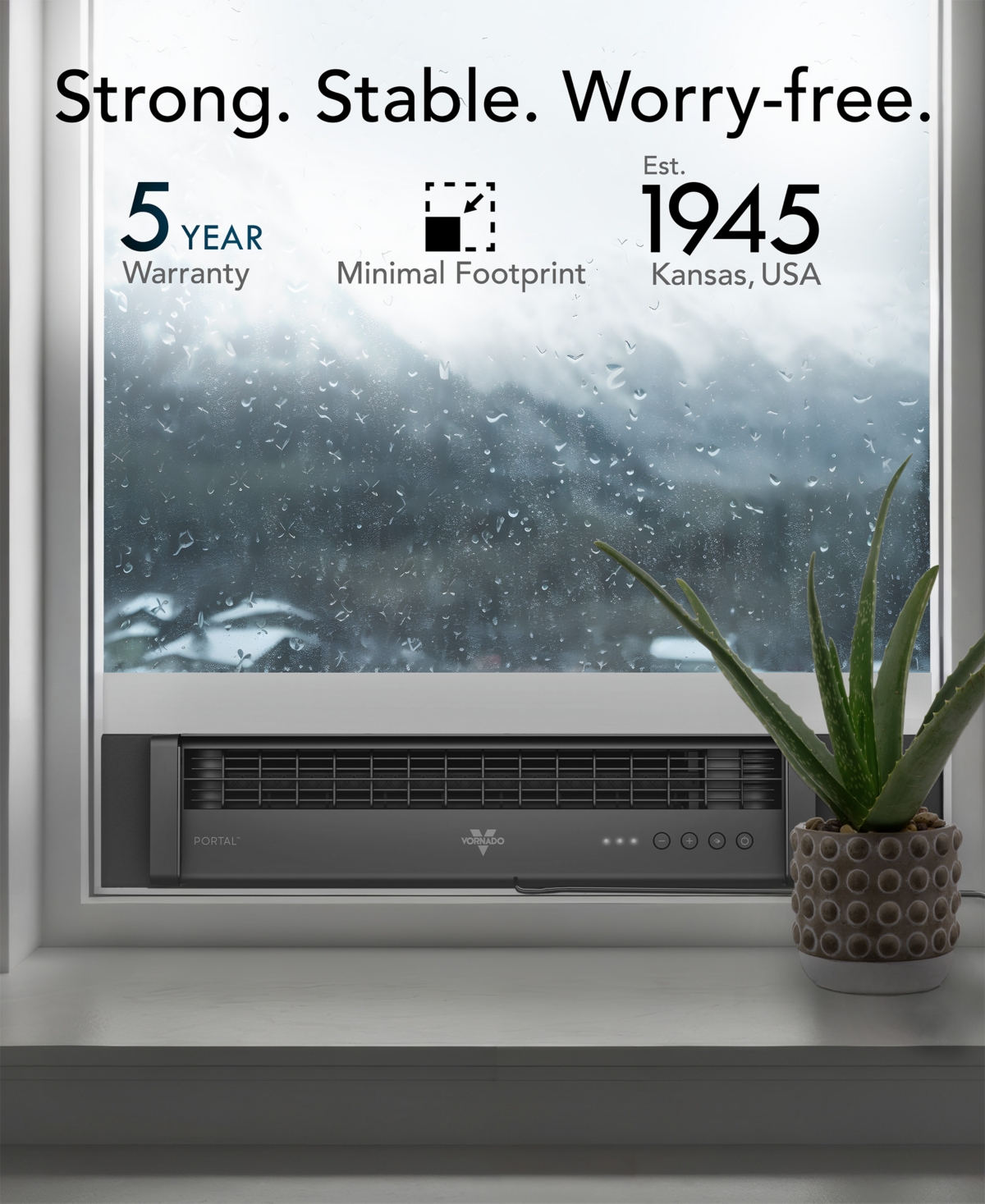 Vornado 6" Portal Window Fan With 3 Fan Speeds And Exhaust Mode In Black