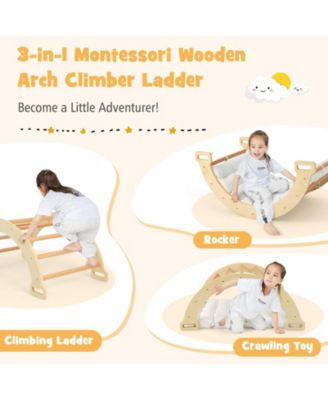 2-in-1 Arch Rocker with Soft Cushion for Toddlers