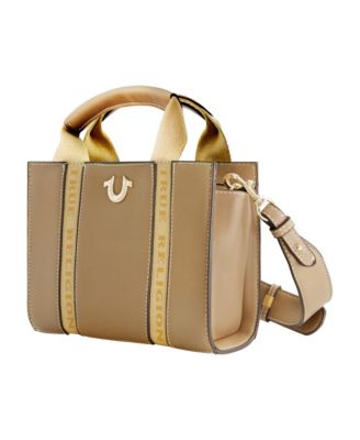 Licensed Faux Leather Mini Tote Bag with Branded Straps