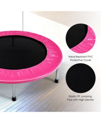 38 Inch Mini Folding Trampoline Portable Leisure Fitness Backboard