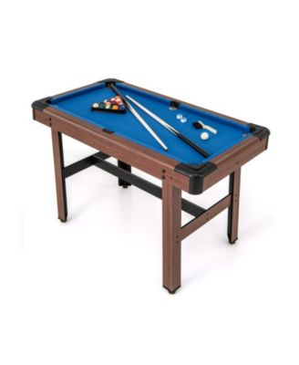 48 Inch Pool Wooden Game Table with Full Set of Ballsfor Kids and Adults
