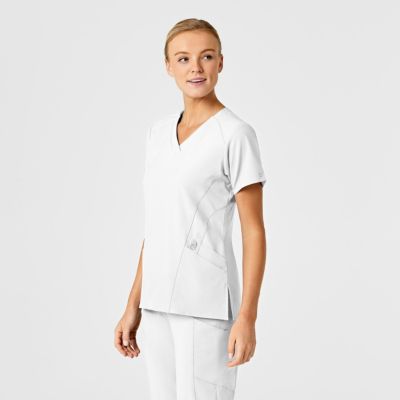Women's W123 Stylized V-Neck Scrub Top