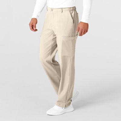 Men's W123 Flat Front Cargo Scrub Pant