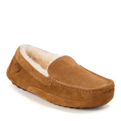 Men's Melbourne Genuine Shearling Moccasin Slipper
