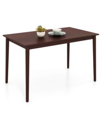 48 Inches Mid Century Dining Table for 4 with Rubber Wood Legs