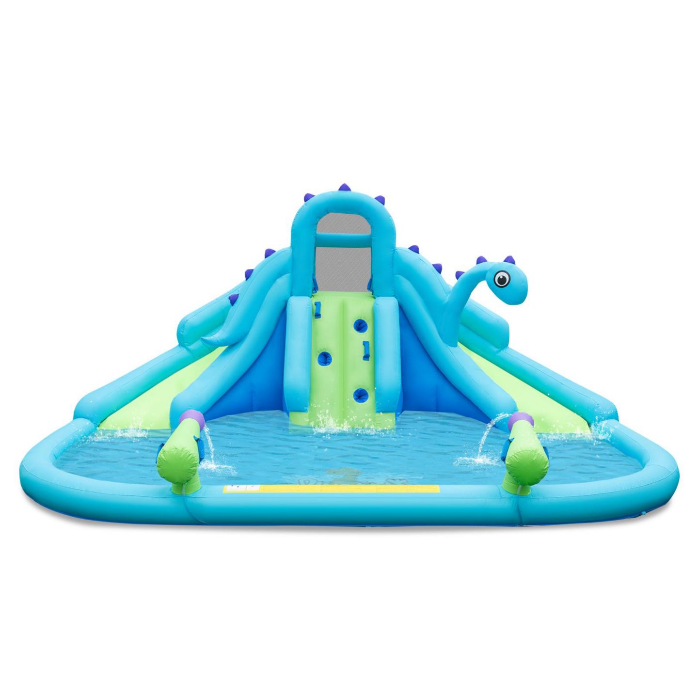 Детские игрушки GOUUN Kids Inflatable Water Slide Ages 3+ with Dual Slides and Splash Pool, цвет: Синий — фото 10