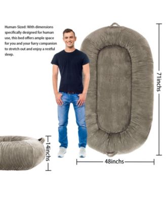 Dog Bed for People Adults, 71"x48"x14" Giant Pet Bed for Humans