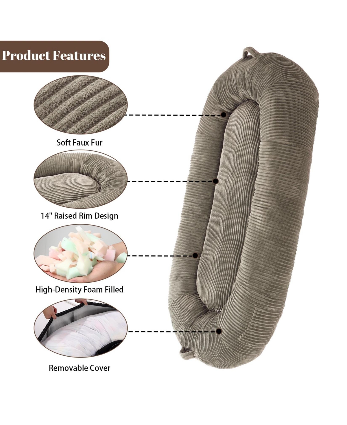 gaomon Dog Bed for People Adults, 71