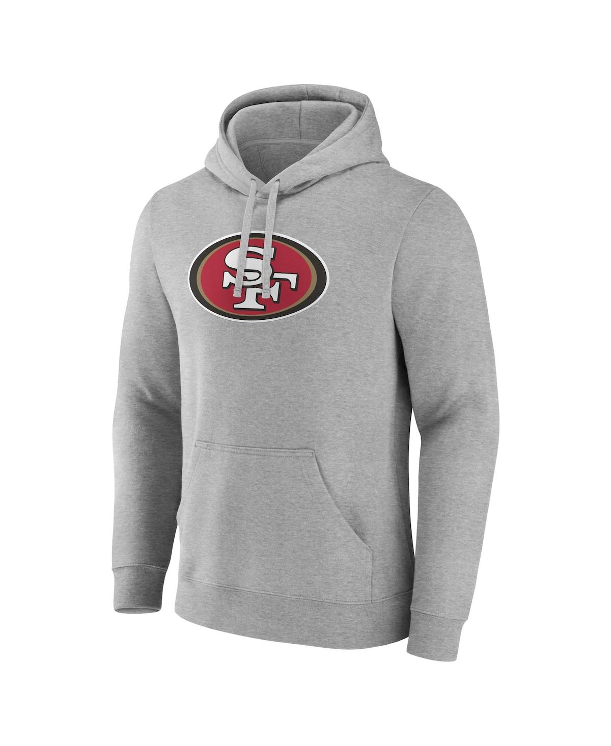 Fanatics Men's Heather Gray San Francisco 49ers Deliver Fleece Pullover Hoodie In Heather Gray