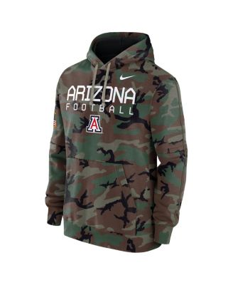 Men's Camo Arizona Wildcats 2024 Military Appreciation Club Fleece Pullover Hoodie