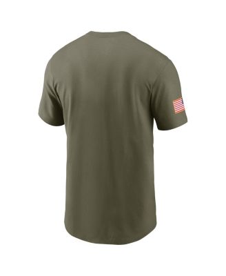 Men's Olive Iowa Hawkeyes 2024 Military Appreciation Performance T-Shirt