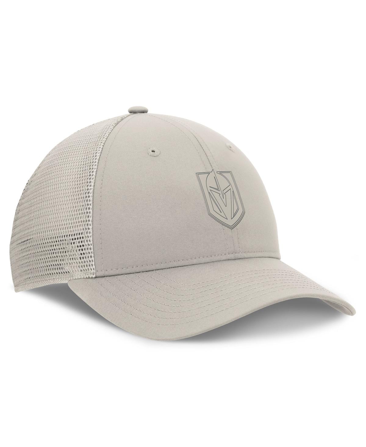 Fanatics Women's Tan Vegas Golden Knights Authentic Pro Road Trucker Adjustable Hat In Tan