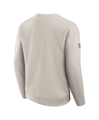 Men's Cream Vegas Golden Knights Authentic Pro Road Fleece Pullover Sweatshirt