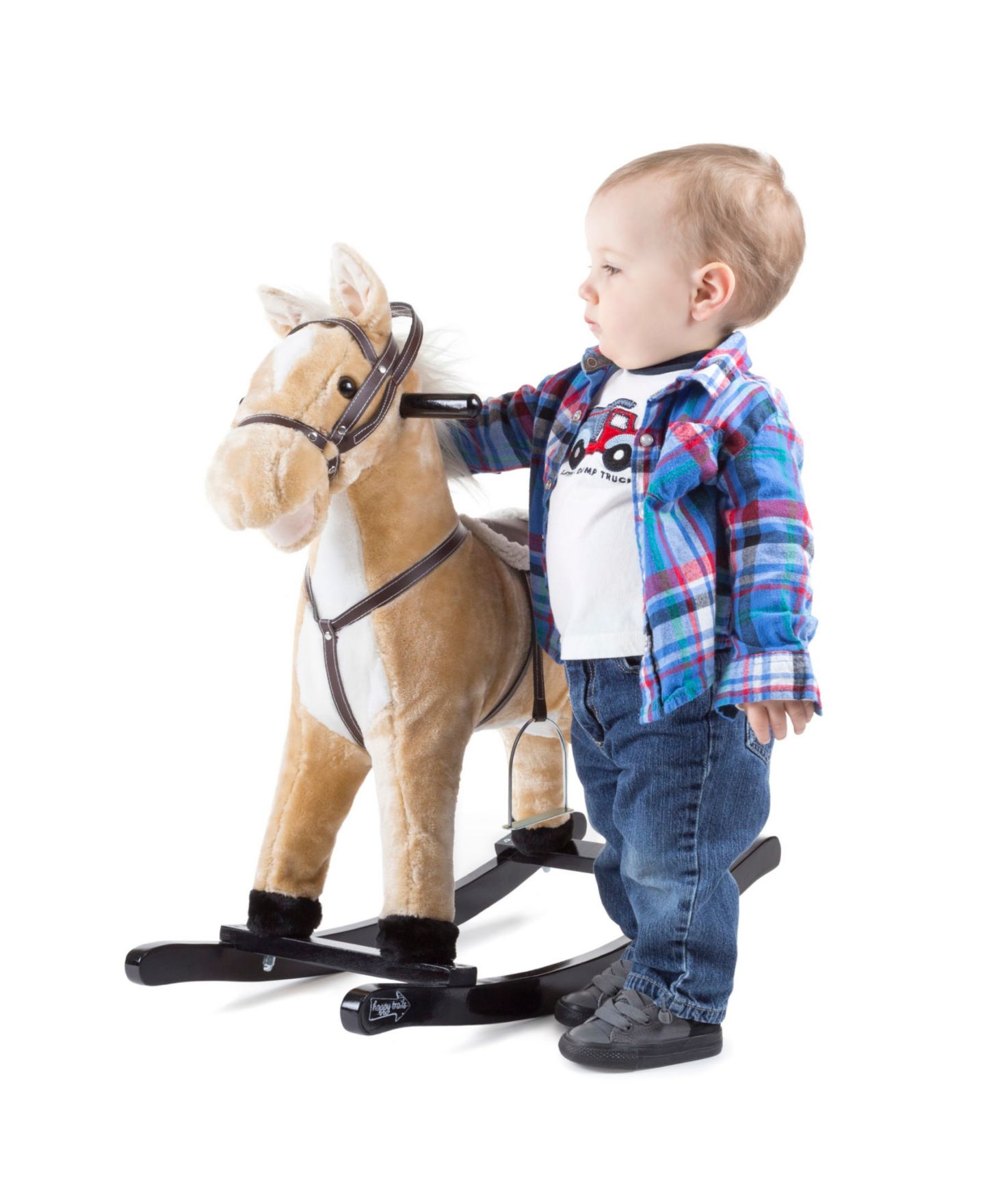 Детская мягкая игрушка Trademark Global Happy Trails Plush Sound-Making Rocking Horse, Ages 3+ — фото 7
