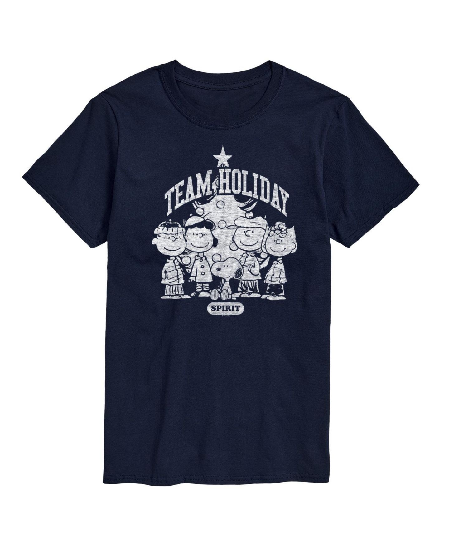 Мужская футболка AIRWAVES Peanuts Team Holiday Short Sleeve, цвет: Синий — фото 1