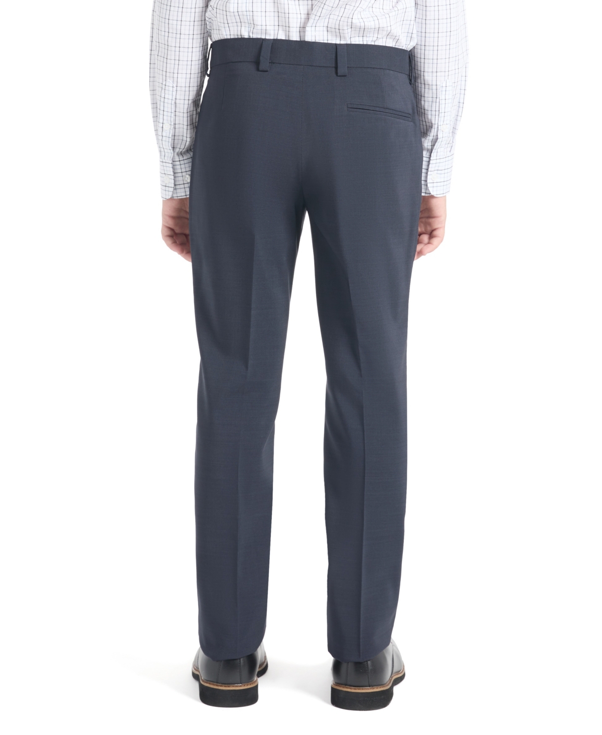 Kenneth Cole Reaction Big Boys Melange Slim Suit In Navy