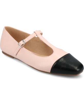 Women's Theah T-Strap Cap Toe Mary Jane Flats