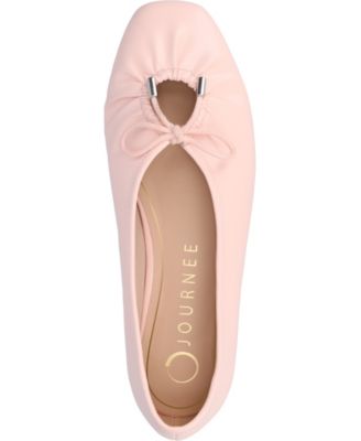 Women's Callee Rouched Tie Ballet Flats