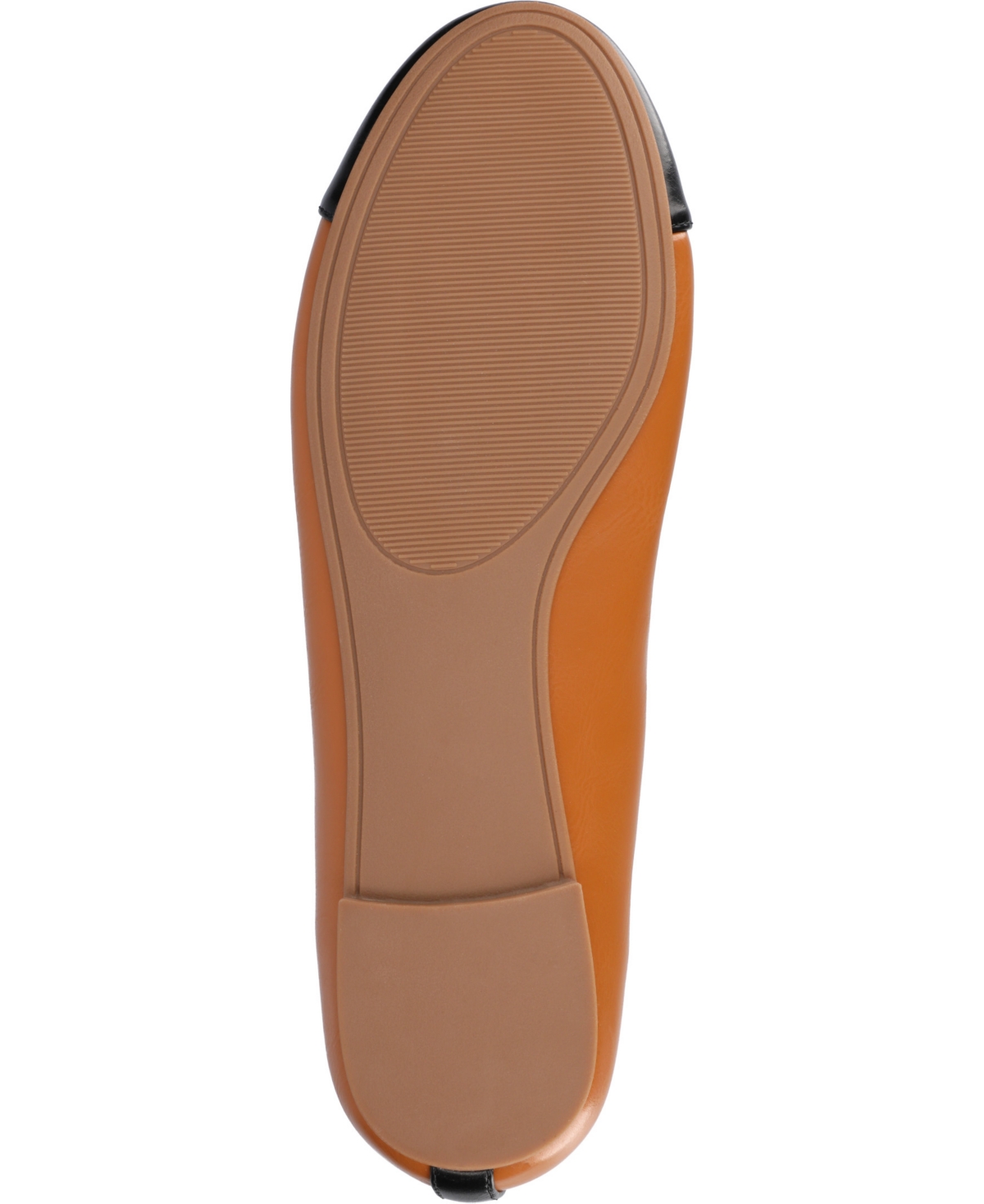 Shop Journee Collection Women's Kaiah Cap Toe Ballet Flats In Cognac