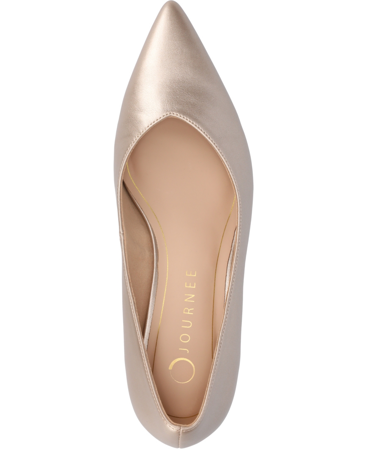 JOURNEE COLLECTION WOMEN'S PAMMIE POINTED TOE KITTEN HEEL DRESS PUMPS 