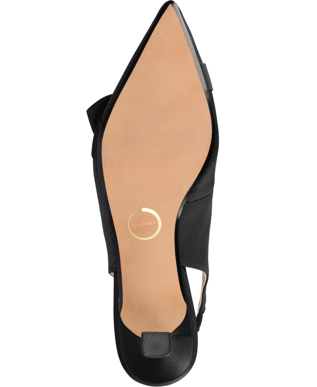 JOURNEE COLLECTION WOMEN'S PALOMA BOW KITTEN HEEL SLINGBACK PUMPS