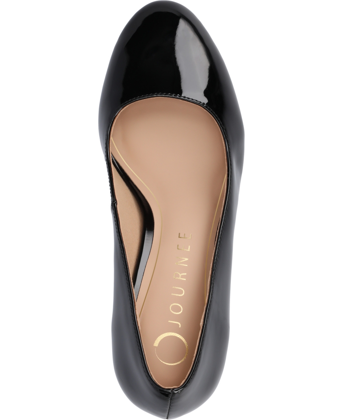 Journee Collection Seraphina Pump In Black Patent