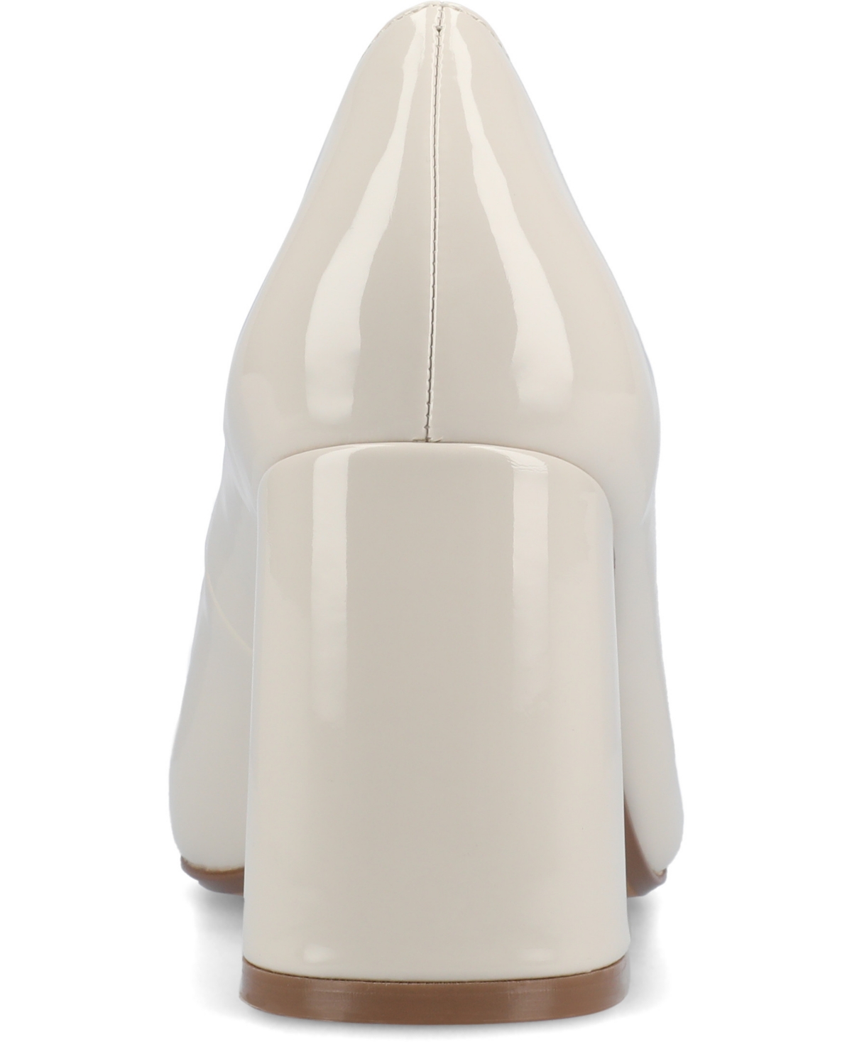 Journee Collection Women's Seraphina Round Toe Pumps In Bone Patent