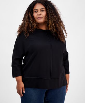 Jones New York - Plus Size Dolman-Sleeve Tunic