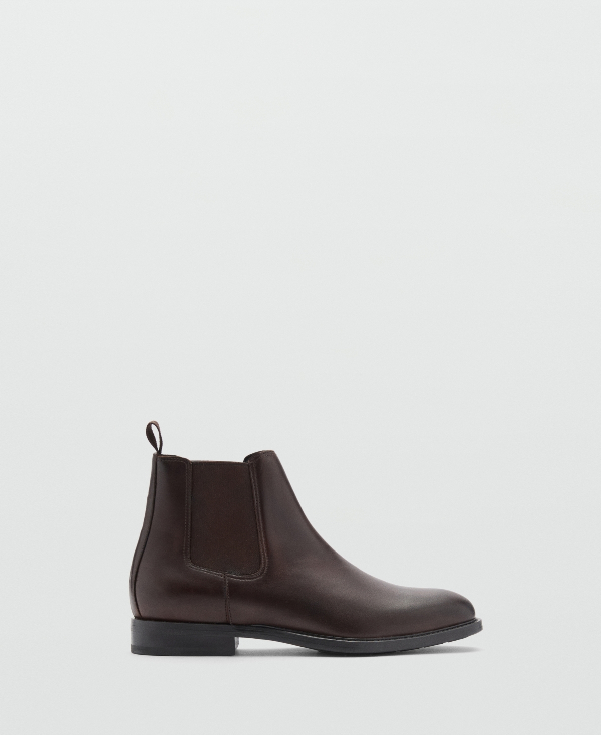 Mango Men's Polished Leather Chelsea Boots