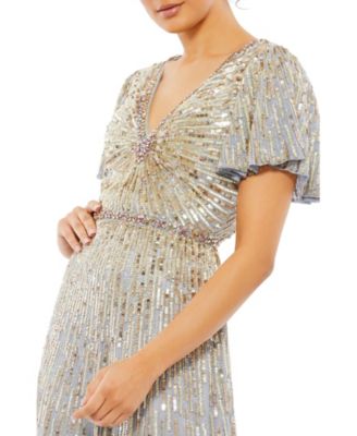 【Mac Duggal】バタフライスリーブ スパンコール装飾ドレス DSCO1235913752_1453_ALT1:2000-