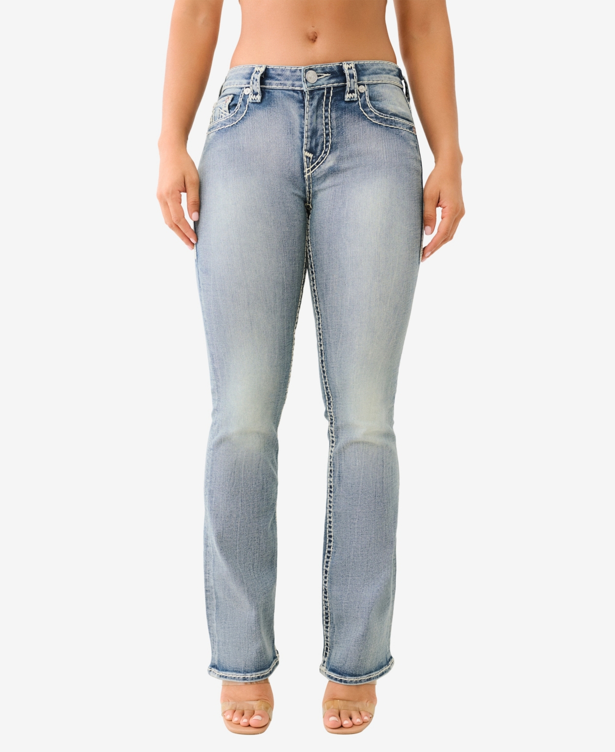 TRUE RELIGION WOMEN'S BECCA BOOTCUT MID RISE SUPER T JEANS 