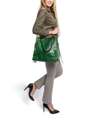 Women's Genuine Leather Daisy Tote Bag
