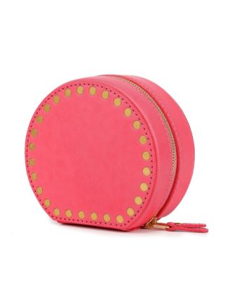 Leather Jewelry Box - Round