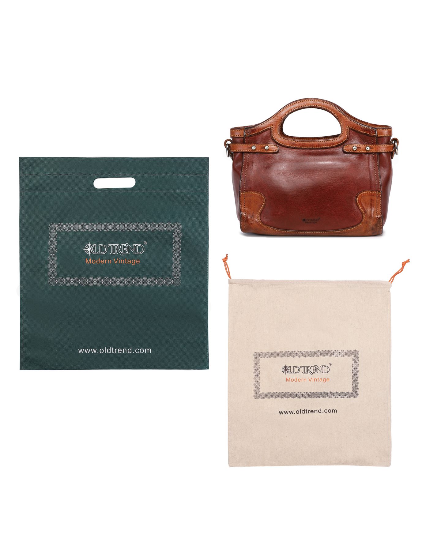Женская сумка OLD TREND Canna Mini Satchel, цвет: Коричневый — фото 6