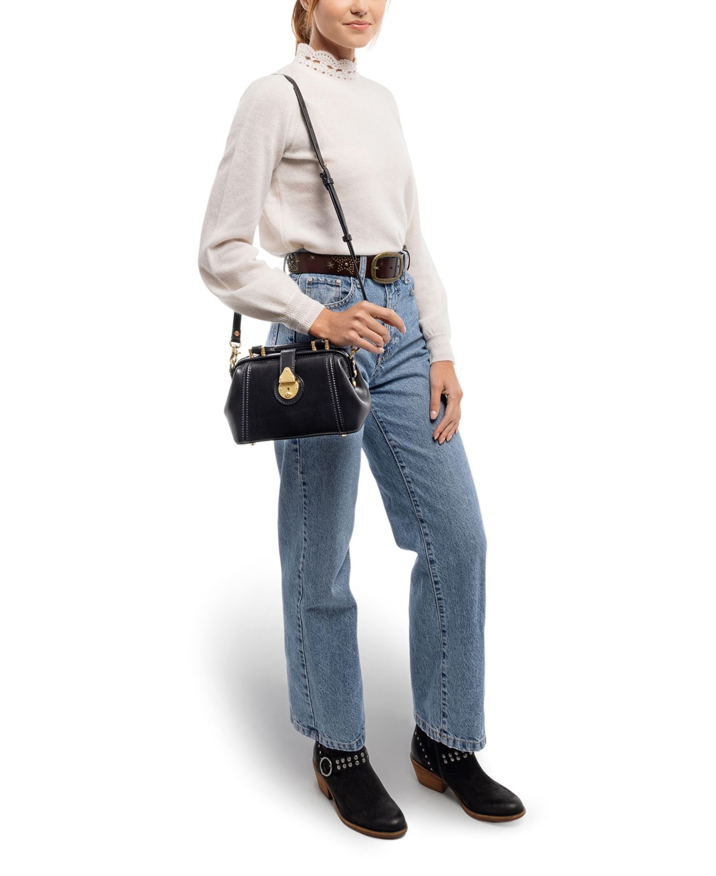 Женская сумка OLD TREND Azalea Mini Doctor Satchel, цвет: Чёрный — фото 6