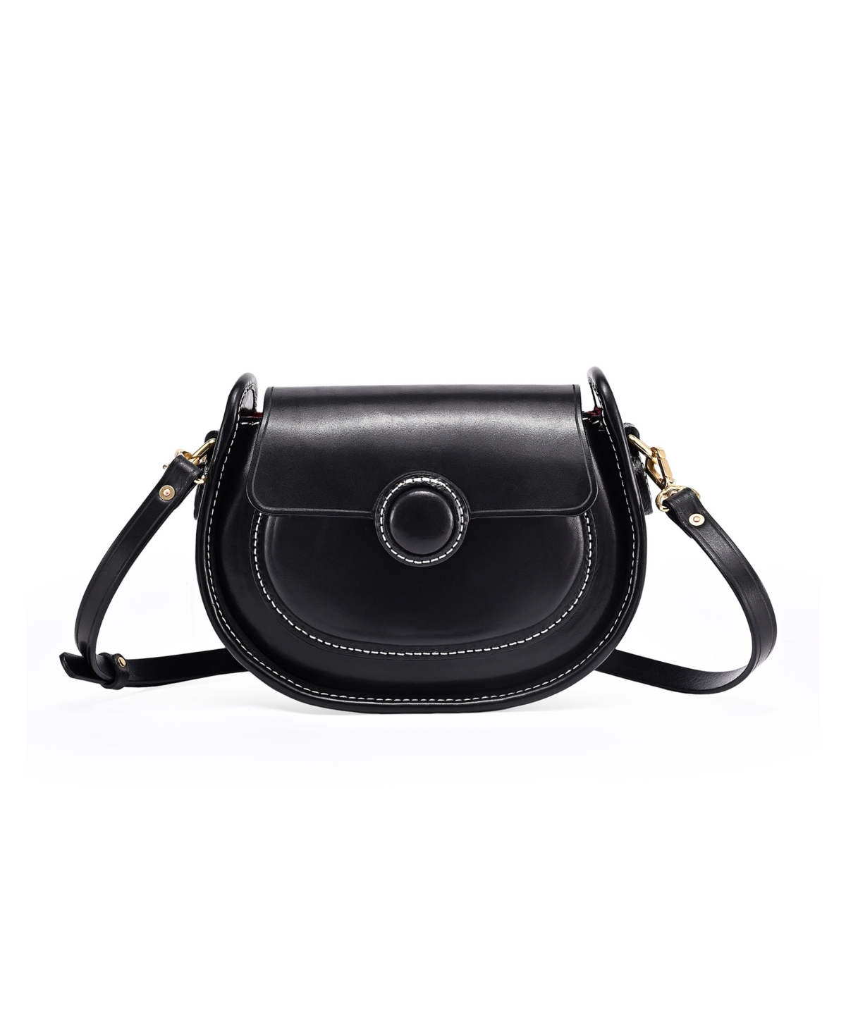 Begonia Vintage Crossbody Bag - Maroon
