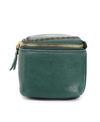 Celosia Rectangular Leather Jewelry Case