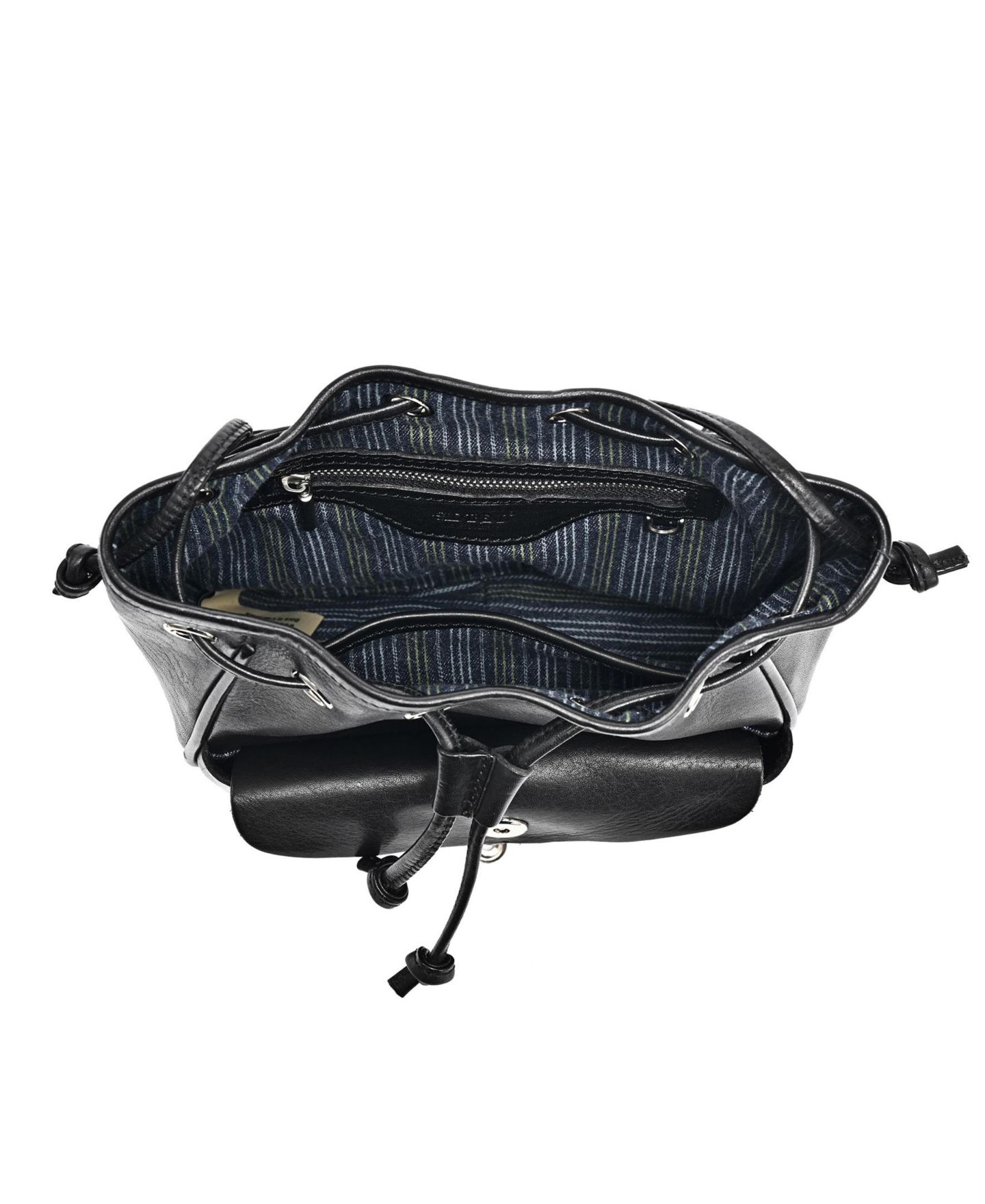 Женская сумка OLD TREND Snapper Convertible Bucket Crossbody, цвет: Чёрный — фото 9