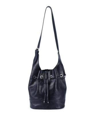 Lily Large Leather Shoulder Bucket Bag