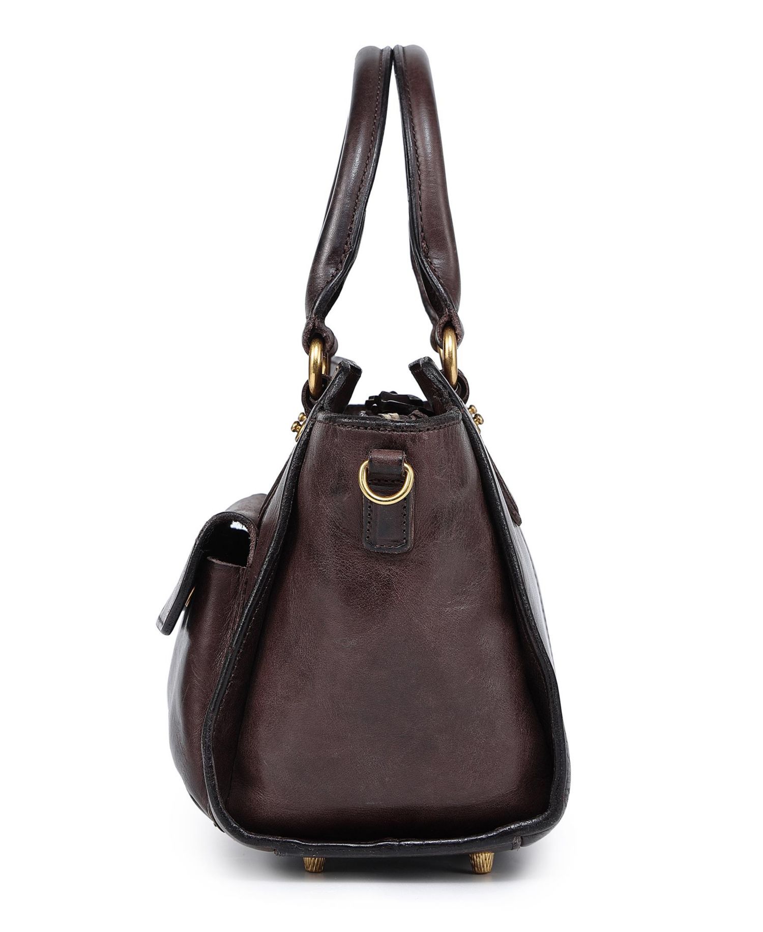 Pansy Small Leather Satchel Bag