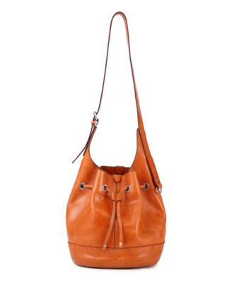 Lily Large Leather Shoulder Bucket Bag