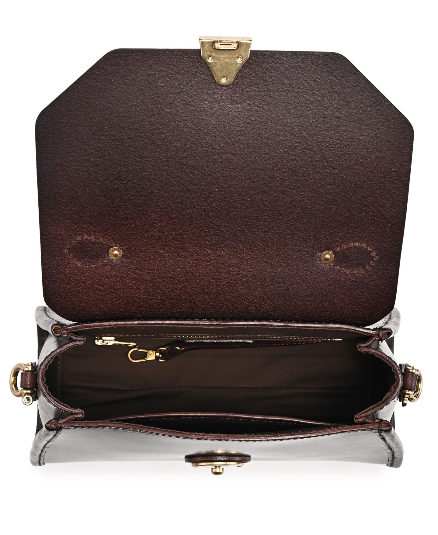 Женская сумка OLD TREND Laurel Classic Satchel, цвет: Коричневый — фото 4