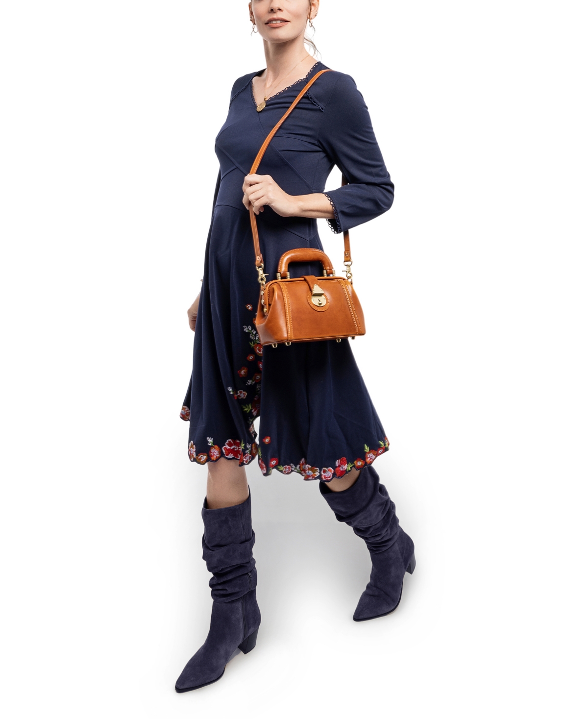 Old Trend Azalea Mini Doctor Satchel Bag In Caramel