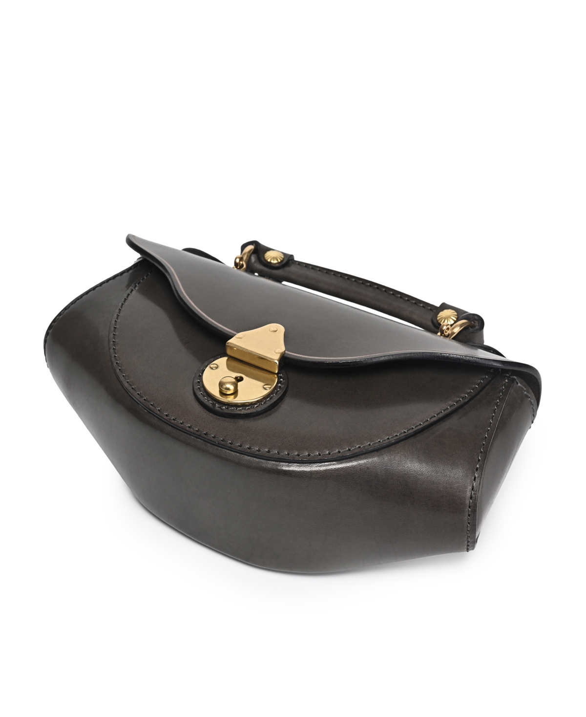 Old Trend Azalea Genuine Leather Vintage Everyday Crossbody In Gray