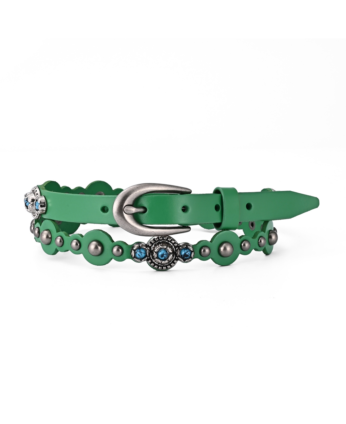 Women's Rosa Flourish Leather Belt - Pink