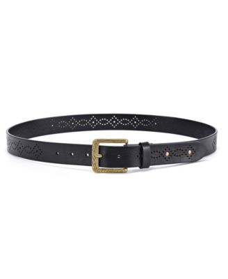 Women's Daisy Blossom Leather Belt