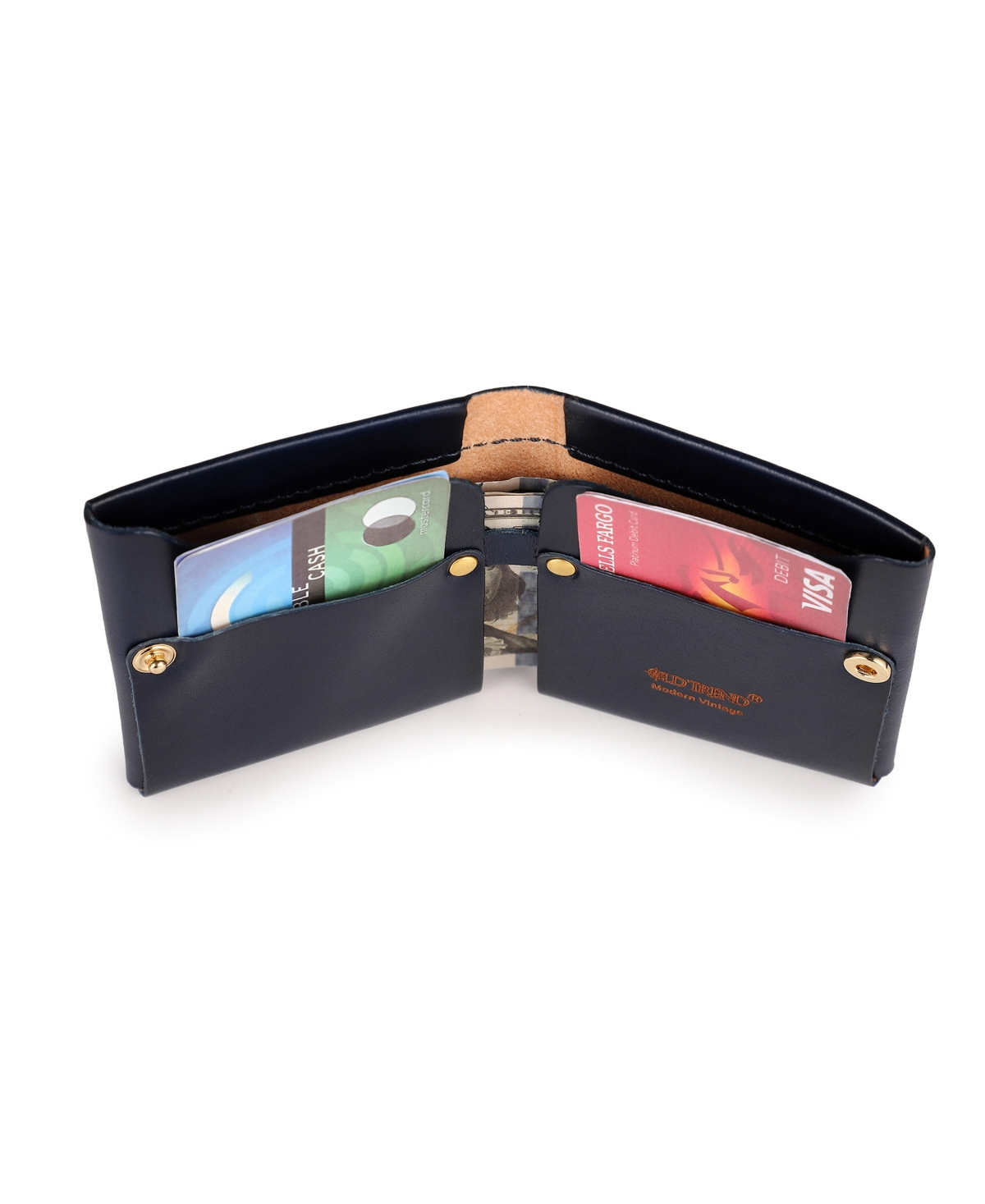 Old Trend Celosia Bifold Wallet In Navy