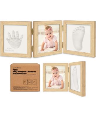 Fond Baby Hand and Footprint Kit Frame, Baby Shower Gifts for Boys, Girls, Newborn Baby Keepsake Footprint Kit