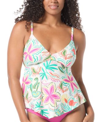 Coco Reef - Women's Printed Underwire Tankini Top