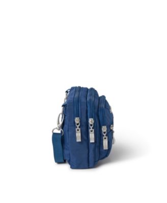 Triple Zip Crossbody Bag